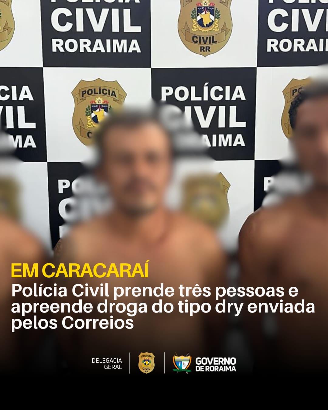 caracarai:-policia-civil-prende-tres-pessoas-e-apreende-droga-do-tipo-dry-enviada-pelos-correios