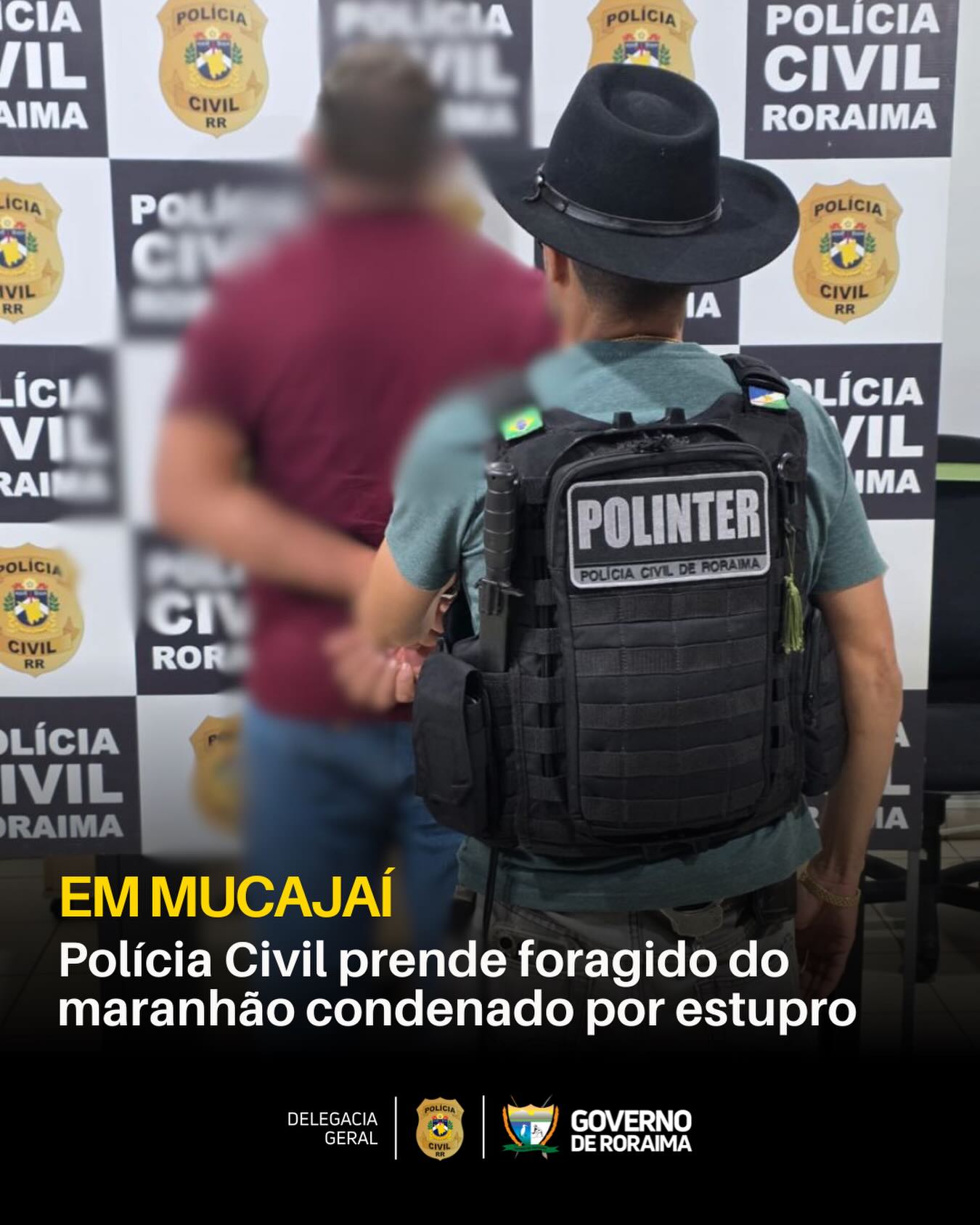 em-mucajai:-policia-civil-prende-foragido-do-maranhao-condenado-por-estupro